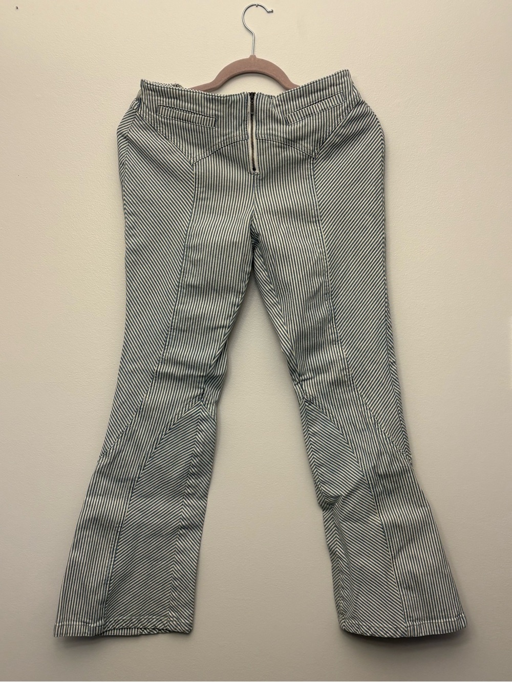 Urban Outfitters Blue & White Striped Flared Pants